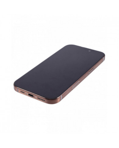 Pour iPhone 16 Pro Faux modèle factice écran noir ne fonctionne pas Simulation Vitrine Copie Machine - Or