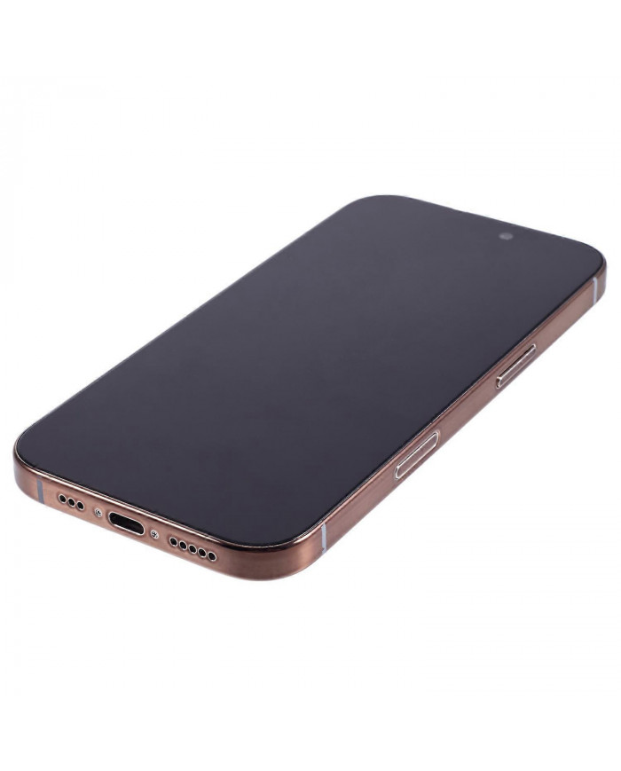 Pour iPhone 16 Pro Faux modèle factice écran noir ne fonctionne pas Simulation Vitrine Copie Machine - Or