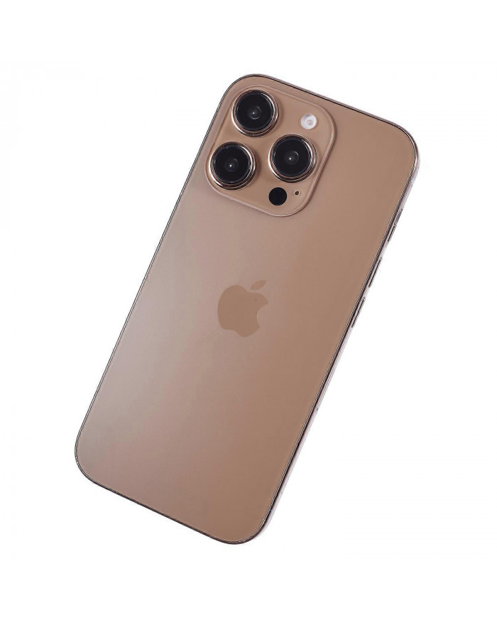 Pour iPhone 16 Pro Faux modèle factice écran noir ne fonctionne pas Simulation Vitrine Copie Machine - Or