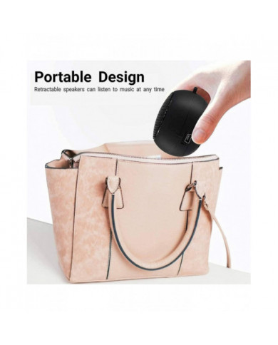 Mini haut-parleur portable rechargeable de voyage avec entrée auxiliaire filaire 3,5 mm prise casque