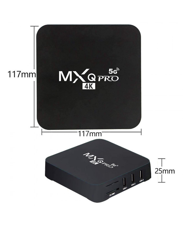 Pour Android Tv Box, 4k Hdr Streaming Media Player, 4gb Ram 32gb Rom Allwinner H3 -core Smart Tv Box