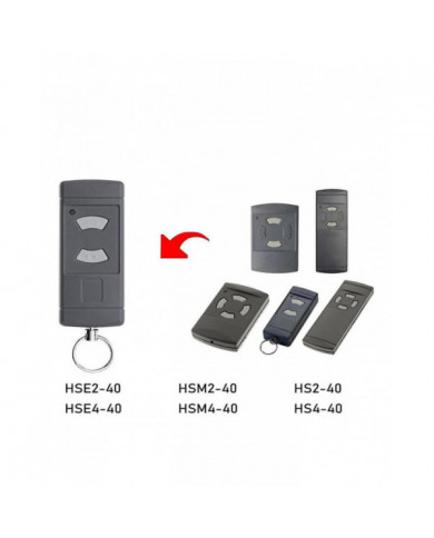 Lot de 2 émetteurs manuels pour porte de garage pour HSE2-40, HS4-40, HSM4-40, 40,685 MHz compatibles avec la [...]