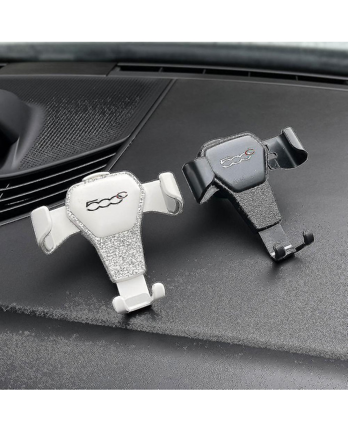 Nouveau support de téléphone portable réglable pour grille de ventilation de voiture, support Fiat pour 500 500c [...]