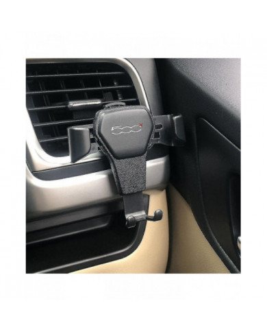 Nouveau support de téléphone portable réglable pour grille de ventilation de voiture, support Fiat pour 500 500c [...]