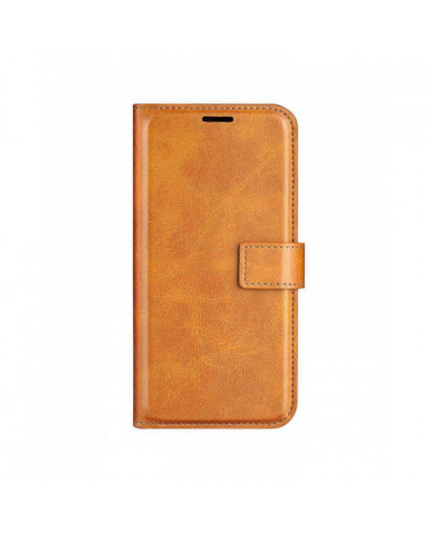 Pour Xiaomi 14T Pro Stand Case Anti-Scratch Calf Texture Housse de téléphone en cuir - Jaune