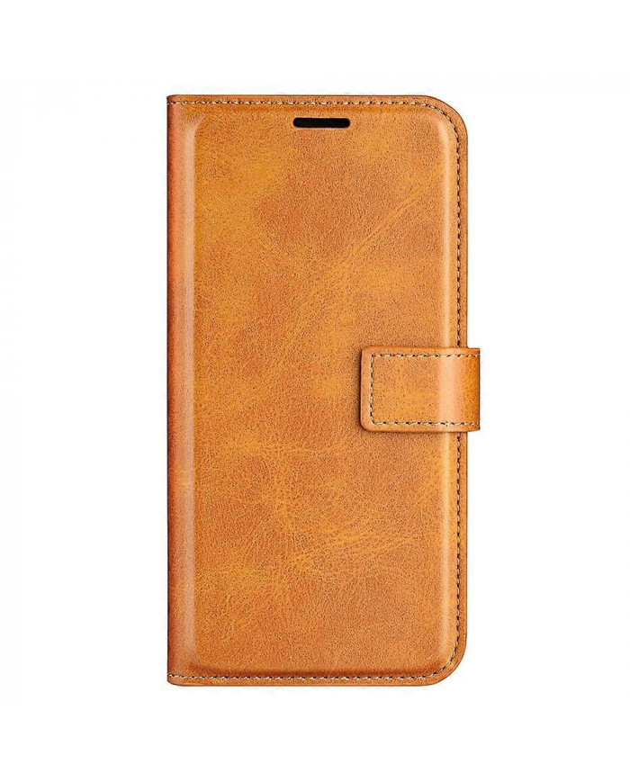 Pour Xiaomi 14T Pro Stand Case Anti-Scratch Calf Texture Housse de téléphone en cuir - Jaune