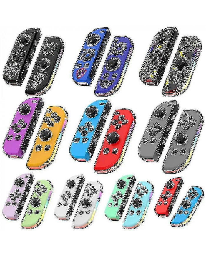 Manette sans fil compatible pour Nintendo Switch, Oled, Lite Gamepad Joystick (g/d) Remplacement avec Rgb droit