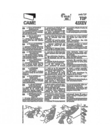 Est venu Top432na 2 Pack 433.92 Mhz Télécommande portable Compatible Top432ev Top432ee