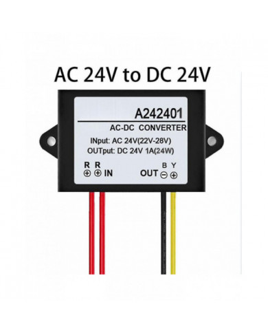 Ac 24v To Dc 24v 1/2/3a Mini module adaptateur de convertisseur d’alimentation étanche Qinhai