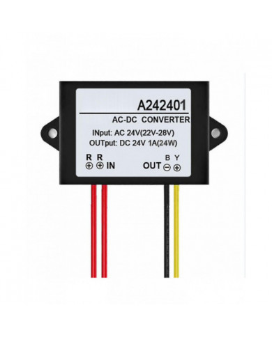 Ac 24v To Dc 24v 1/2/3a Mini module adaptateur de convertisseur d’alimentation étanche Qinhai