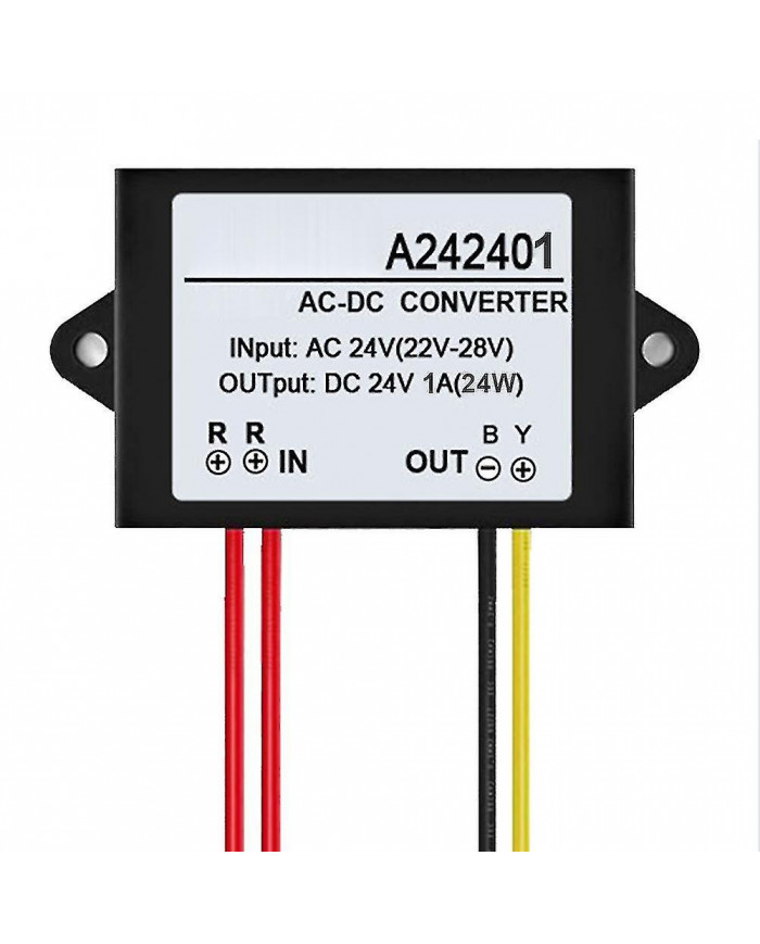 Ac 24v To Dc 24v 1/2/3a Mini module adaptateur de convertisseur d’alimentation étanche Qinhai