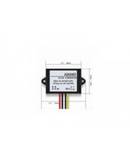 Ac 24v To Dc 24v 1/2/3a Mini module adaptateur de convertisseur d’alimentation étanche Qinhai