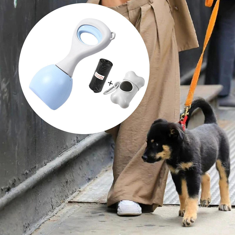 Chien caca Scooper, pince à caca Pince à déchets pour animaux de compagnie, Durable, Pelle à selles pour animaux [...]
