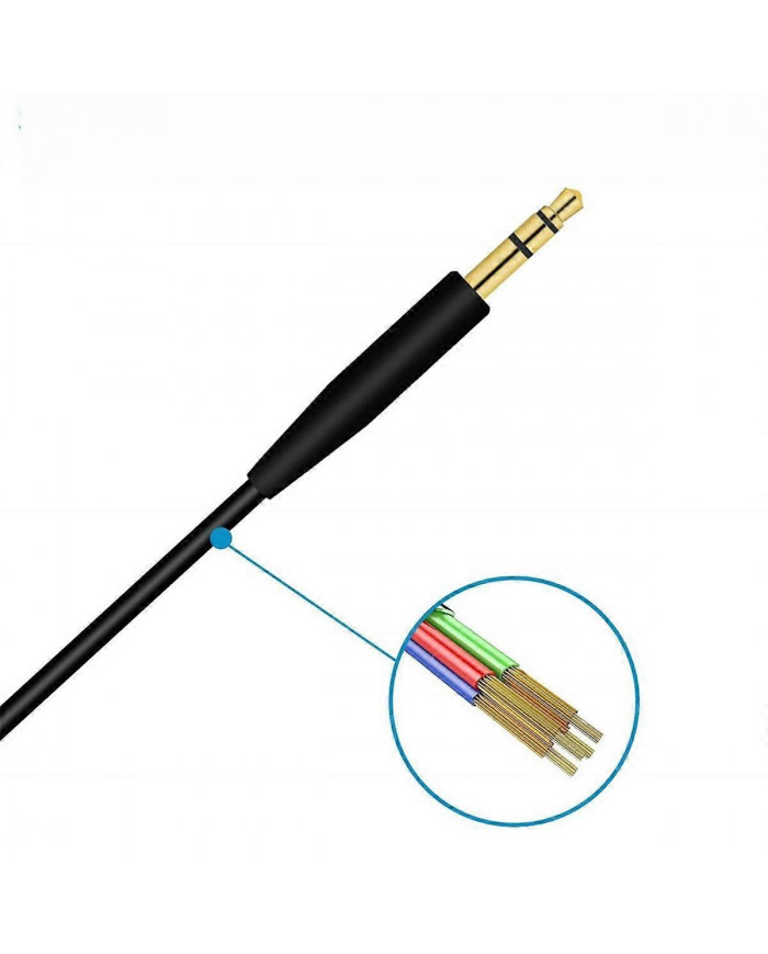 Pour QC35 Câble Casque QC25 QC35 II QC45 Soundtrue Audio Câble 3.5 à 2.5 Portable Pair Enregistrement