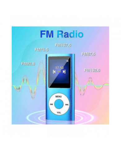 Lecteur MP3 avec Bluetooth 5.0, lecteur de musique avec carte TF 32gb, fm, écouteurs, lecture de musique hifi portable