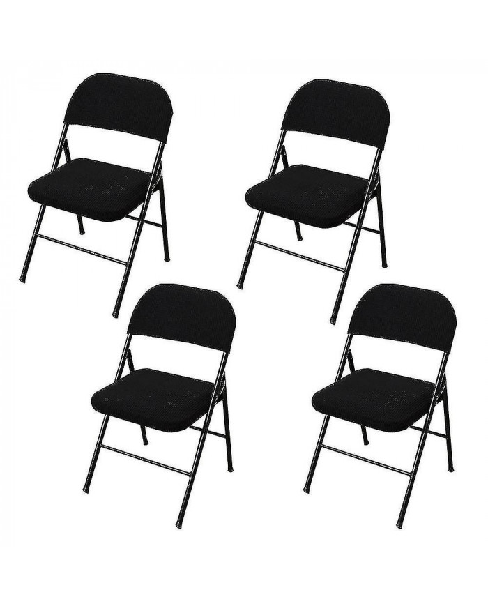 4 Pcs Chaise Pliante Split Housse De Siège Pour La Maison De Mariage De Fête -ys (seulement Housse De Siège)