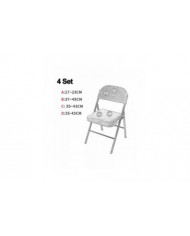 4 Pcs Chaise Pliante Split Housse De Siège Pour La Maison De Mariage De Fête -ys (seulement Housse De Siège)