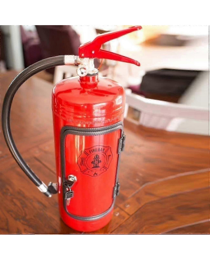 Mini Bar Cave à vin Extincteur Forme Armoire à vin Décoration de rangement