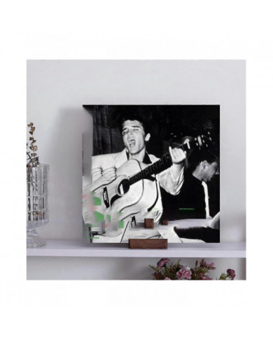 Présentoir porte-disque vinyle - Tabletop Now Playing Album Cover Holder - Now Spinning Record R