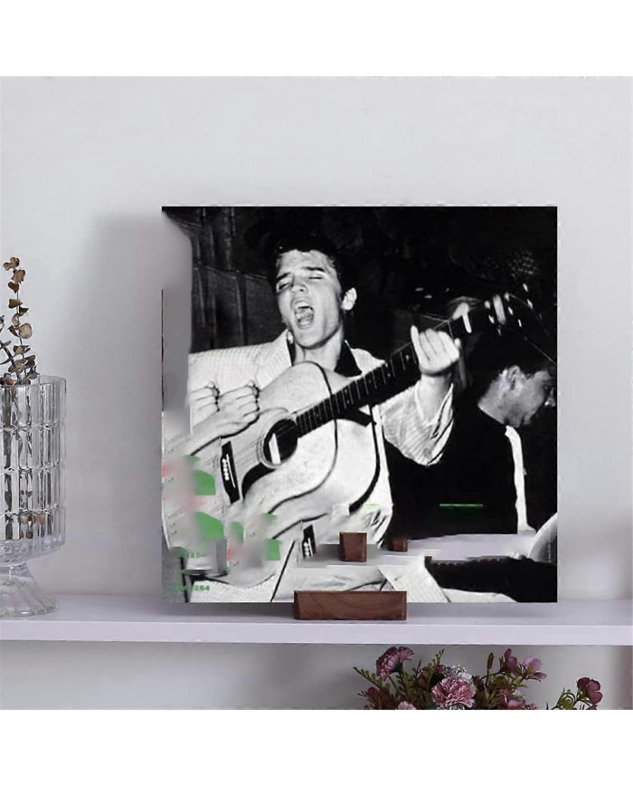 Présentoir porte-disque vinyle - Tabletop Now Playing Album Cover Holder - Now Spinning Record R