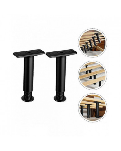 2pcs Bed Center Support Leg Adjustable Height Bed Frame Support Leg (Adjustable Range 5.89 to 9.84in)