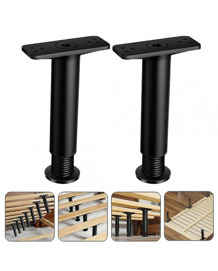 2pcs Bed Center Support Leg Adjustable Height Bed Frame Support Leg (Adjustable Range 5.89 to 9.84in)