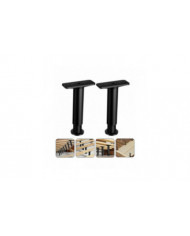 2pcs Bed Center Support Leg Adjustable Height Bed Frame Support Leg (Adjustable Range 5.89 to 9.84in)