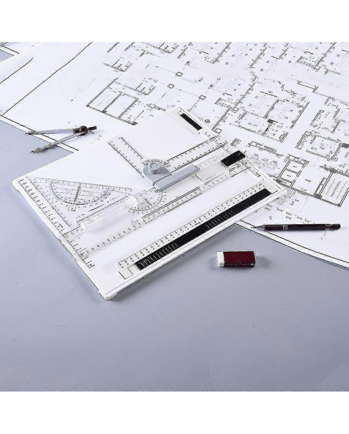 Table à dessin de planche à dessin A4 Table de planche à dessin multifonctionnelle avec règle claire Système de [...]
