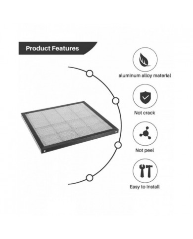 Table de travail en nid d’abeille Lit de travail 430x400mm Plate-forme pour bricolage Co2 Mini graveur Onglet de [...]