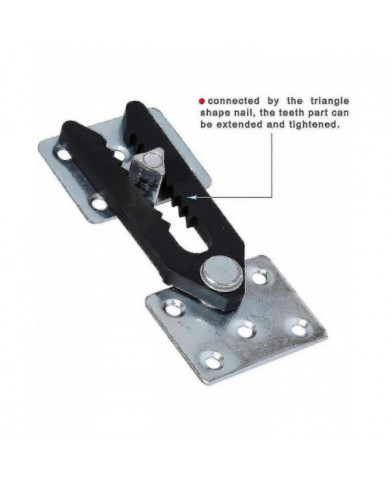 Connecteur de canapé sectionnel, 4 pcs Connecteur de canapé sectionnel de style alligator en métal à encliqueter TAO