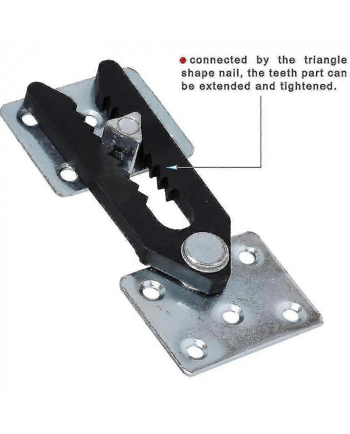 Connecteur de canapé sectionnel, 4 pcs Connecteur de canapé sectionnel de style alligator en métal à encliqueter TAO