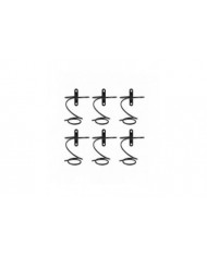 Pack De 6 Vin - Porte-Présentoir de vin rouge avec vis, Organisateur de casier à vin suspendu en métal