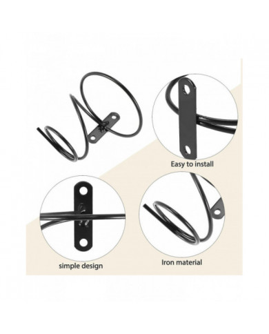 Pack De 6 Vin - Porte-Présentoir de vin rouge avec vis, Organisateur de casier à vin suspendu en métal