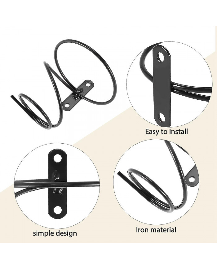 Pack De 6 Vin - Porte-Présentoir de vin rouge avec vis, Organisateur de casier à vin suspendu en métal