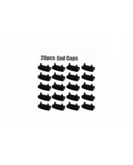 20pcs Plastic Bed Slat End Center Caps Supports pour maintenir le sommier de lit en lattes de bois