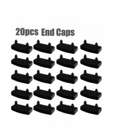 20pcs Plastic Bed Slat End Center Caps Supports pour maintenir le sommier de lit en lattes de bois
