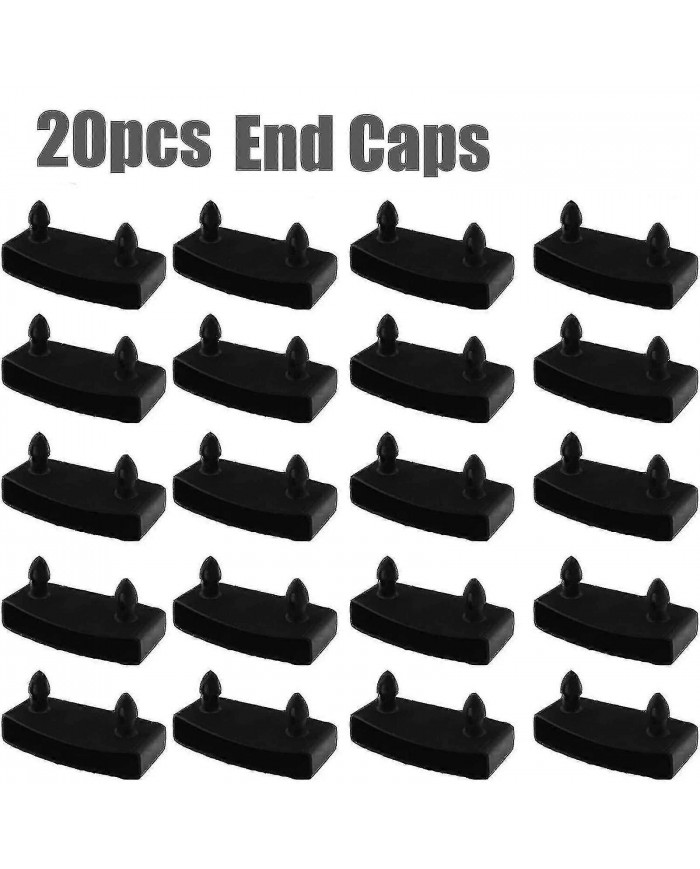 20pcs Plastic Bed Slat End Center Caps Supports pour maintenir le sommier de lit en lattes de bois