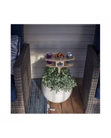 Bières extérieures Table à vin Pliable Table Portable en bois Beers Lover Gift avec Foldable Desktop-mxbc