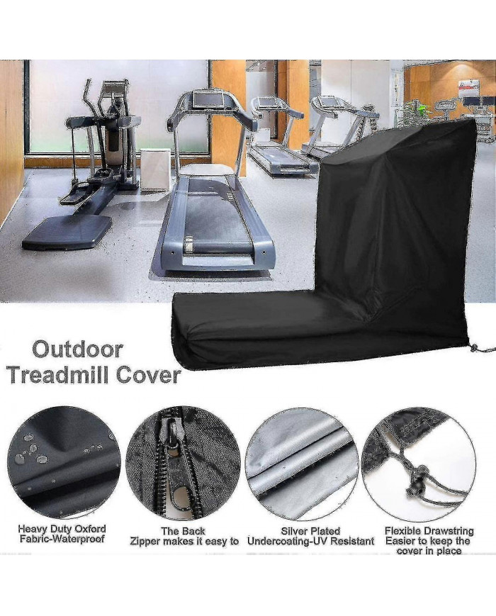 Housse de tapis roulant pliable avec fermeture à glissière, housse étanche à la poussière et à l’eau, appropriée