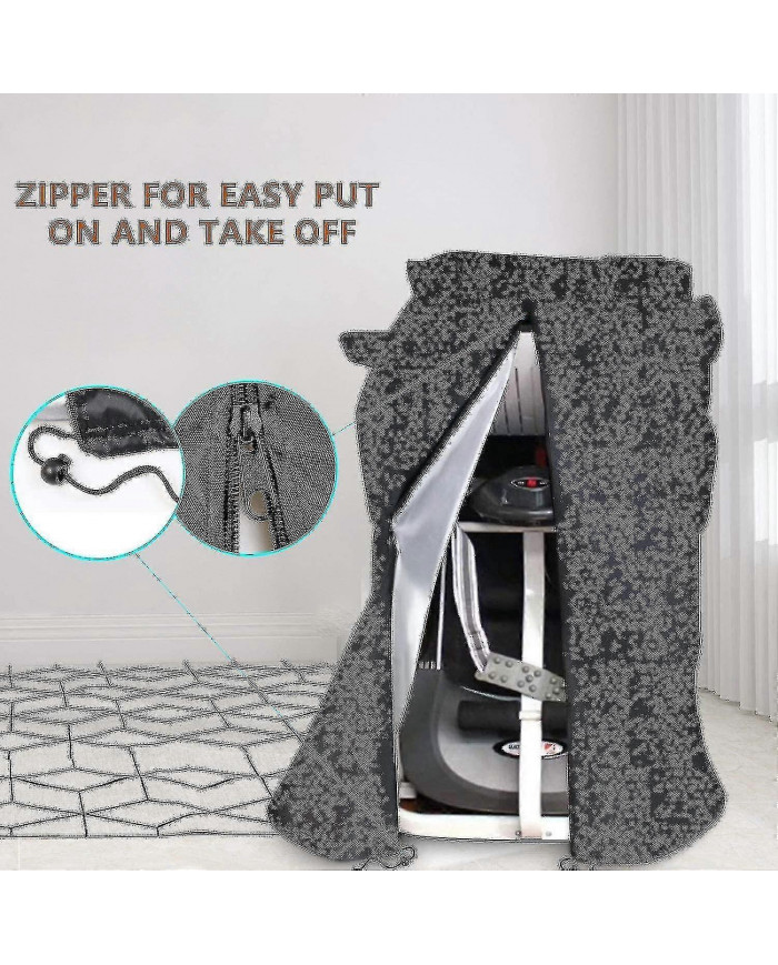 Housse de tapis roulant pliable avec fermeture à glissière, housse étanche à la poussière et à l’eau, appropriée