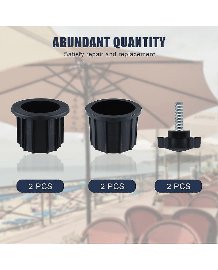 Sets (6 Pieces) Balcony Umbrella Accessories, 4 Umbrella Hole Rings And 2 Hand Knob Screws, Umbrella Stand [...]