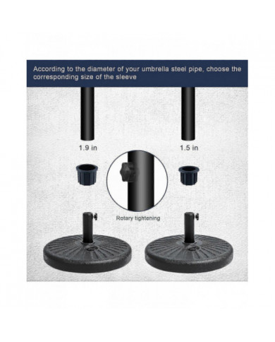 Sets (6 Pieces) Balcony Umbrella Accessories, 4 Umbrella Hole Rings And 2 Hand Knob Screws, Umbrella Stand [...]