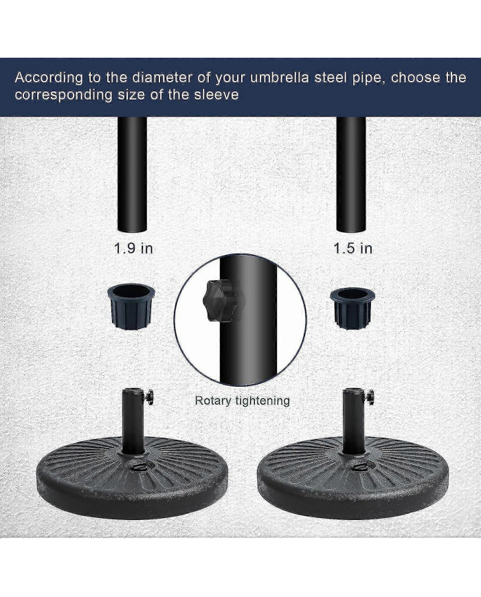 Sets (6 Pieces) Balcony Umbrella Accessories, 4 Umbrella Hole Rings And 2 Hand Knob Screws, Umbrella Stand [...]