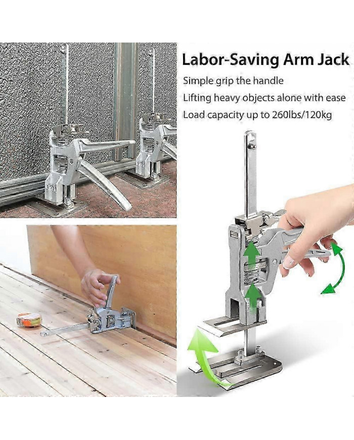 2 Pcs Labor Saving Arm Tool Jack,Height Adjustment Lifting Device,Suitable for Installing Cabinets