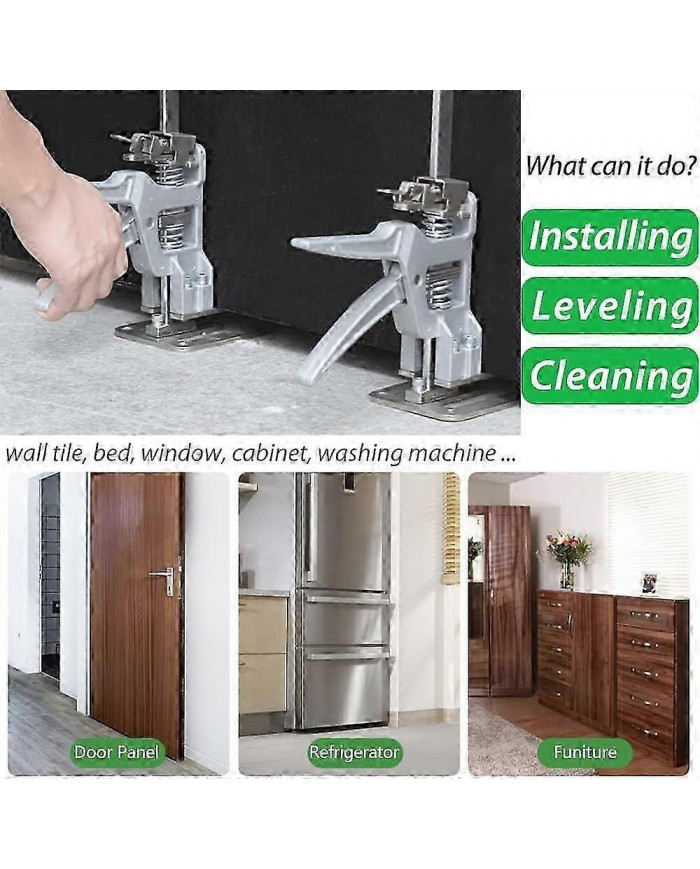 2 Pcs Labor Saving Arm Tool Jack,Height Adjustment Lifting Device,Suitable for Installing Cabinets