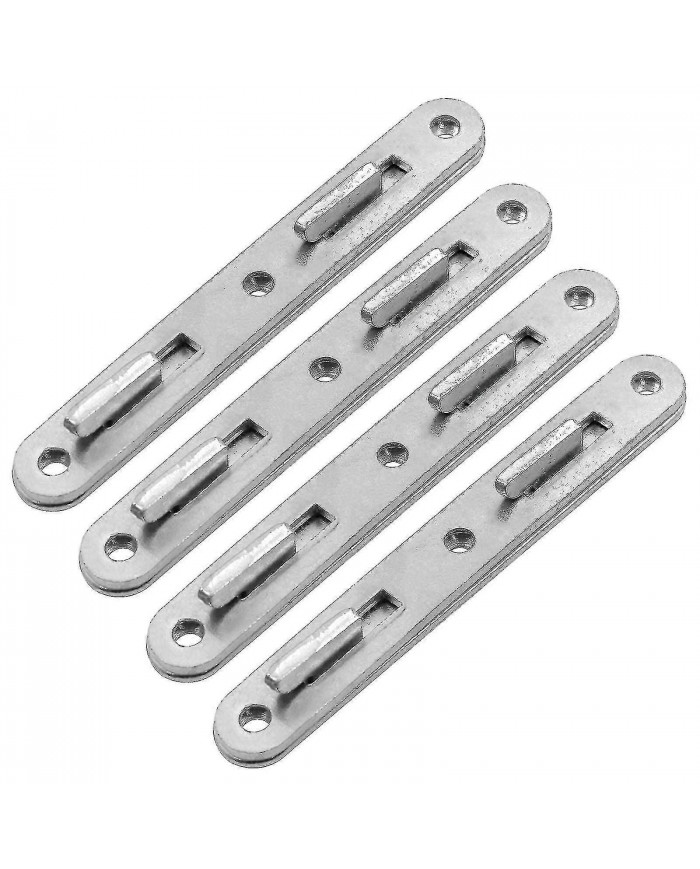 Rails de lit en bois Raccords de connexion, Crochet de lit rond en zinc de 5 pouces, Ensemble de 4 raccords de [...]