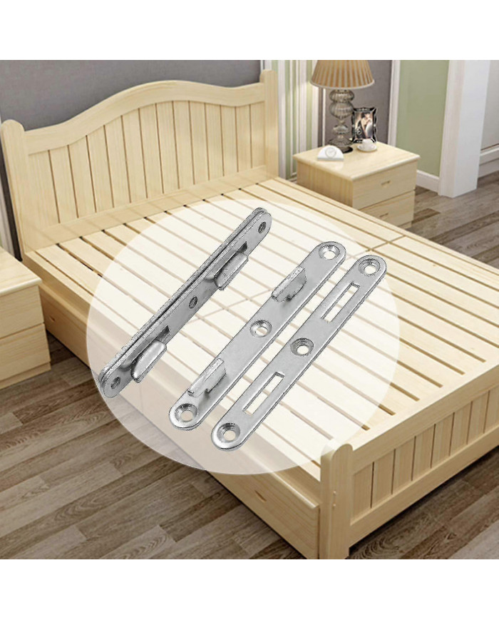 Rails de lit en bois Raccords de connexion, Crochet de lit rond en zinc de 5 pouces, Ensemble de 4 raccords de [...]