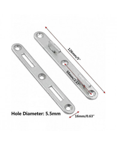 Rails de lit en bois Raccords de connexion, Crochet de lit rond en zinc de 5 pouces, Ensemble de 4 raccords de [...]