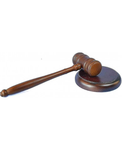 Maillets en bois, marteau en bois Premium avec bloc sonore, parfait pour juge, avocat, Cour de vente aux enchères, [...]