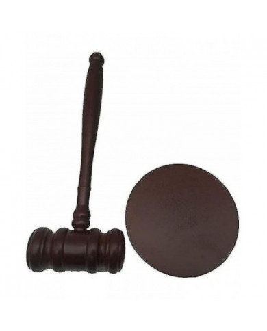 Maillets en bois, marteau en bois Premium avec bloc sonore, parfait pour juge, avocat, Cour de vente aux enchères, [...]